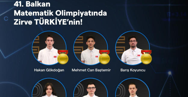 41. Balkan Matematik Olimpiyatlarında Zirve Türkiye’nin