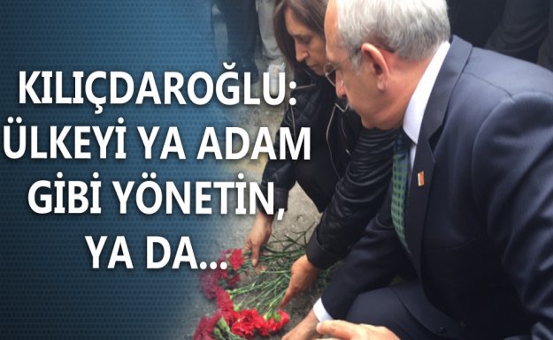 Kılıçdaroğlu Merasim'e Karanfil Bıraktı