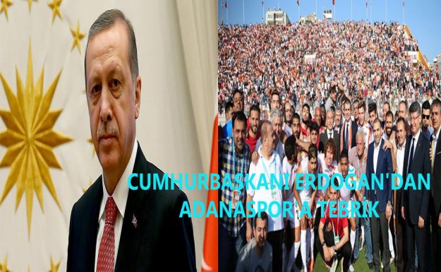 Cumhurbaşkanı Erdoğan Adanaspor'u Tebrik Etti