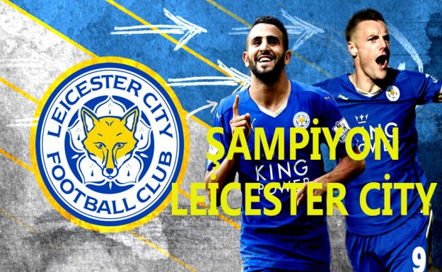 İngiltere'de Şampiyon Leicester City 