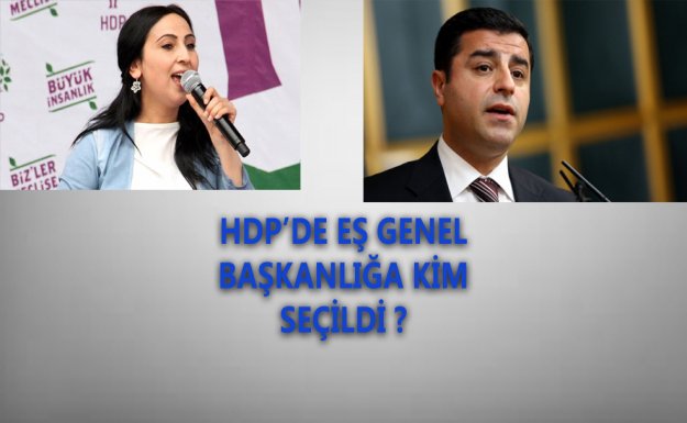 HDP'de Eş Genel Başkanlığa Yüksekdağ Ve Demirtaş Seçildi