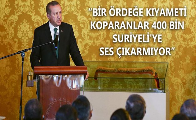 Erdoğan: Bir Ördeğe Kıyameti Koparanlar 400 Bin Suriyeli'ye Ses Çıkarmıyor