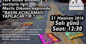 TBMM Önünde Ankara Kaldırımlarındaki ‘Seks Kartlarına' Karşı Eylem Yapılacak