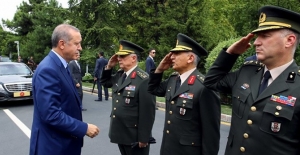 Cumhurbaşkanı Erdoğan 15 Temmuz’dan Sonra İlk Kez Genelkurmay’da