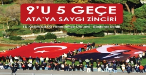 10 Kasım'da Atatürk İçin El Ele “ATA' ya Saygı Zinciri”
