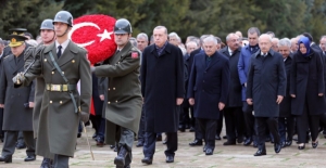 Devlet Erkanı Atatürk'ün 78. Ölüm Yıldönümünde Anıtkabir'de