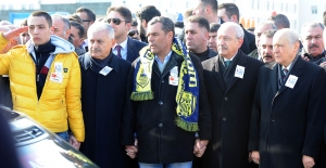 Başbakan Yıldırım, Kılıçdaroğlu ve Bahçeli Şehit Cenazesine Katıldı