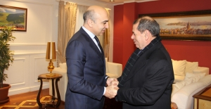 G.Saray Başkanı Özbek'ten, Bakırköy Belediye Başkanı Kerimoğlu'na Ziyaret