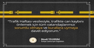 Başbakan Yıldırım’dan Trafik Haftası Mesajı
