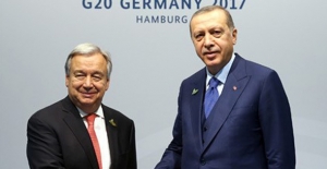 Cumhurbaşkanı Erdoğan, BM Genel Sekreteri Guterres ile Görüştü