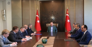 Cumhurbaşkanı Erdoğan Rusya Savunma Bakanı Şoygu’yu Kabul Etti