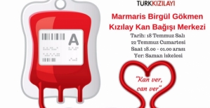 Marmaris'te Kan Bağış Kampanyası