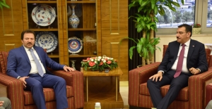 ANKESOB Başkanı Yiğiner'den Bakan Tüfenkci'ye Ziyaret