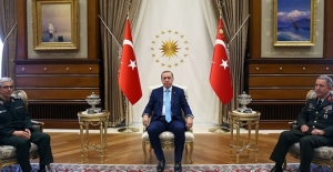 Cumhurbaşkanı Erdoğan İran Genelkurmay Başkanı Bakıri’yi Kabul Etti