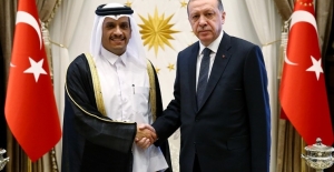 Cumhurbaşkanı Erdoğan Katar Dışişleri Bakanı El Sani’yi Kabul Etti