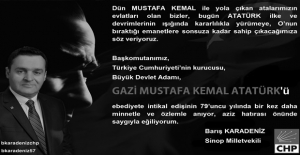 CHP’li Karadeniz: “Atatürk, Ne Coğrafyamıza Ne De Tarihe Sığan Bir Devrimcidir”