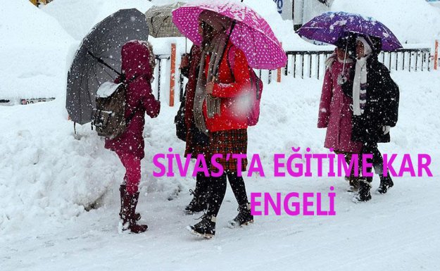 Sivas'ın Suşehri İlçesinde Eğitime Kar Engeli