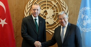 Cumhurbaşkanı Erdoğan, BM Genel Sekreteri Guterres İle Bir Araya Geldi