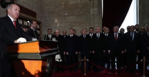 Atatürk'ün Ebediyete İntikalinin 80. Yıl Dönümü Nedeniyle Devlet Erkanı Anıtkabir'de