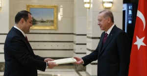 Cumhurbaşkanı Erdoğan, Gürcistan Büyükelçisi  Janjgava'nın Güven Mektubunu Kabul Etti