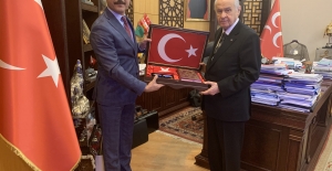 Türk Eğitim-Sen Genel Başkanı Geylan'dan MHP Genel Başkanı Bahçeli’ye Tebrik Ziyareti