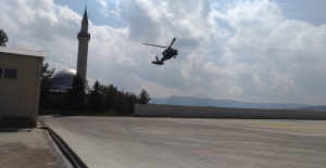 Baraj İnşaatında Yaralanan İşçi Askeri Helikopter İle Hastaneye Ulaştırıldı