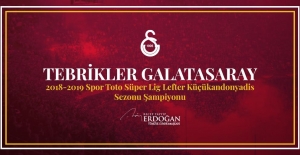 Cumhurbaşkanı Erdoğan, Galatasaray'ın Şampiyonluğunu Kutladı