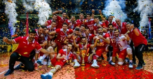 A Milli Erkek Voleybol Takımı CEV Avrupa Altın Ligi Şampiyonu