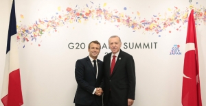 Cumhurbaşkanı Erdoğan, Macron İle Görüştü