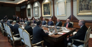 Cumhurbaşkanı Erdoğan, TFF Yönetim Kurulu Üyelerini Kabul Etti