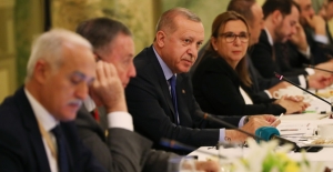 Cumhurbaşkanı Erdoğan, Türk Ve ABD’li İş İnsanları İle Bir Araya Geldi