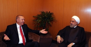 Cumhurbaşkanı Erdoğan, İran Cumhurbaşkanı Ruhani İle Bir Araya Geldi