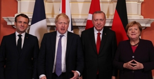 Cumhurbaşkanı Erdoğan, Londra'da Suriye Konulu Dörtlü Zirve'ye Katıldı