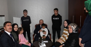 Cumhurbaşkanı Erdoğan, Şehit Ahmet Budak’ın Ailesini Kabul Etti