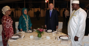 Cumhurbaşkanı Erdoğan, Gambiya Cumhurbaşkanı Barrow Tarafından Onuruna Verilen Yemeğe Katıldı