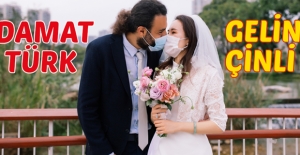 Türk Damat İle Çinli Gelin Karantinadan Sonra Evlendi