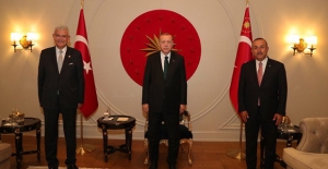 Cumhurbaşkanı Erdoğan, Türkiye'nin BM Daimi Temsilcisi Sinirlioğlu İle Görüştü