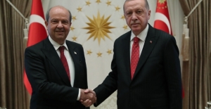 Cumhurbaşkanı Erdoğan'dan KKTC Cumhurbaşkanı Seçilen Tatar'a Kutlama Mesajı