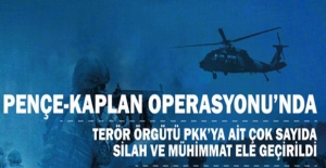 Pençe-Kaplan Operasyonu’nda Terör Örgütü PKK’ya Ait Çok Sayıda Silah ve Mühimmatlar Ele Geçirildi
