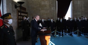 Cumhurbaşkanı Erdoğan Ve Devlet Erkanı Anıtkabir'de