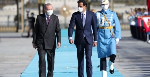 Katar Emiri Şeyh Temim Cumhurbaşkanlığı Külliyesinde