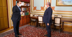TBMM Başkanı Şentop, Gürcistan’ın Ankara Büyükelçisi Janjgava'yi Kabul Etti
