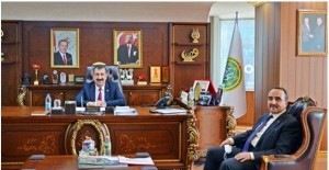 Bakan Yardımcısı Özkaldı, TÜDKİYEB Genel Başkanı Çelik'i Ziyaret Etti