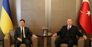 Cumhurbaşkanı Erdoğan, Ukrayna Devlet Başkanı Zelenskiy ile Huber Köşkü'nde Görüştü