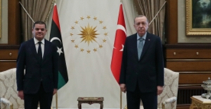 Cumhurbaşkanı Erdoğan, Libya Milli Birlik Hükümeti Başbakanı Dibeybe’yi Resmi Törenle Karşıladı