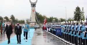 Cumhurbaşkanı Erdoğan,  Gürcistan Başbakanı Garibashvili’yi Resmi Törenle Karşıladı