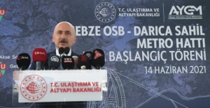 Bakan Karaismailoğlu, Gebze OSB-Darıca Sahil Metro Hattı Marmaray’a Bağlanacak