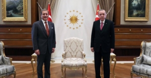 Cumhurbaşkanı Erdoğan, Galatasaray Spor Kulübü Başkanı Elmas’ı Kabul Etti