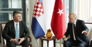 Cumhurbaşkanı Erdoğan, Hırvatistan Cumhurbaşkanı Milanoviç İle Bir Araya Geldi