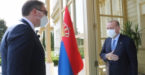 Cumhurbaşkanı Erdoğan, Sırbistan Cumhurbaşkanı Vucic İle Görüştü